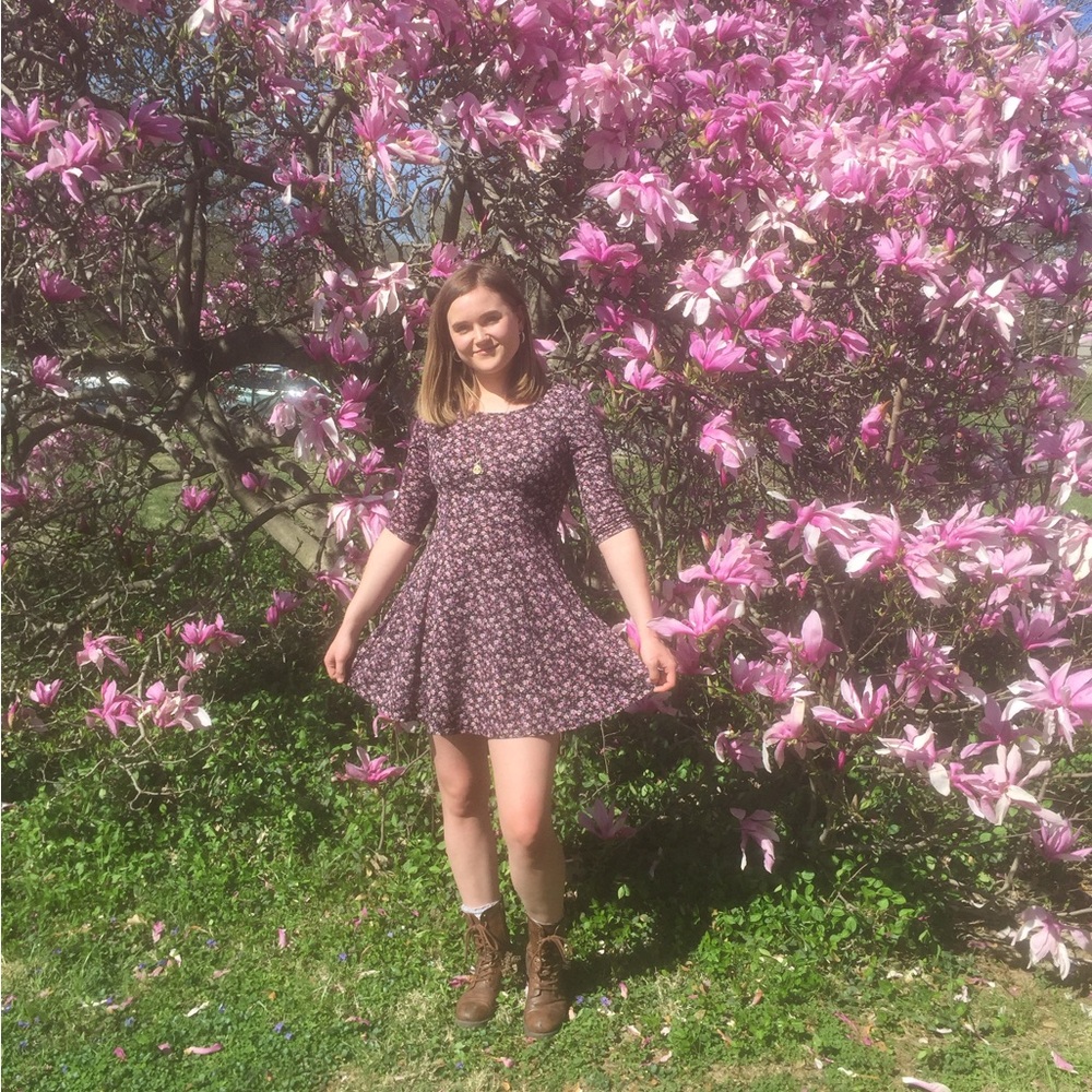 Floral Purple Dress